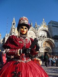 Red carnival italy venice Photo