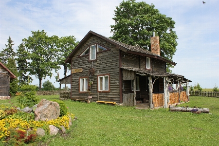 Farm lawn house building Photo