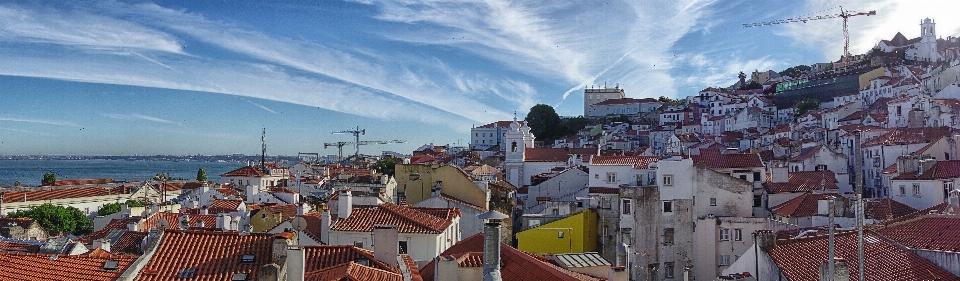 Ville paysage urbain panorama marina
