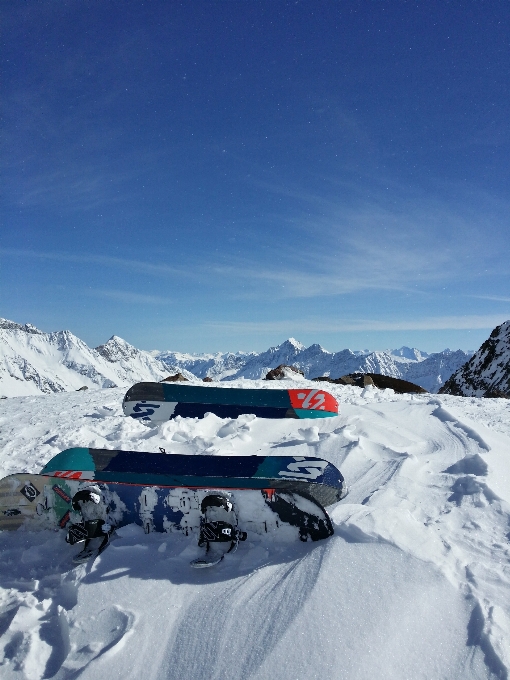 Paysage nature montagne neige