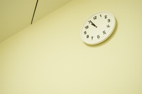 Hand light white clock Photo