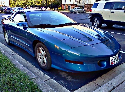 Car vehicle clean blue Photo