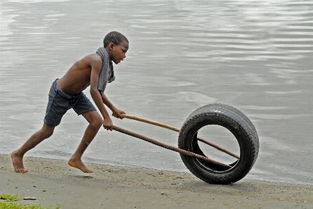 Beach sand wheel play Photo