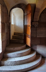 Architecture wood staircase arch Photo