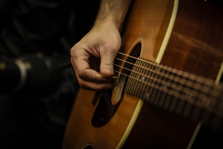 Music guitar string acoustic Photo