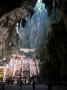 Rock formation cave reflection Photo