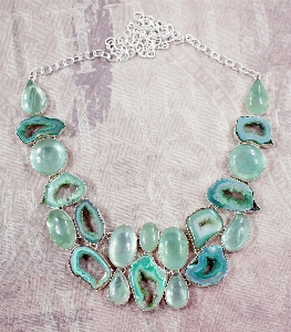 Rock chain stone green Photo