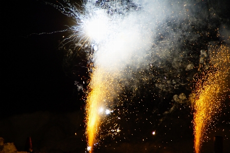 Light night recreation sparkler Photo