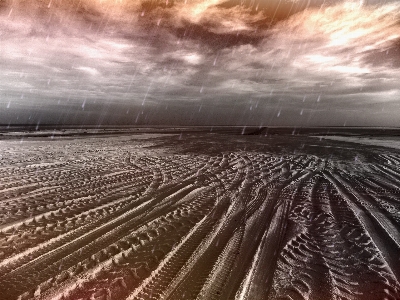 Landscape sand horizon cloud Photo