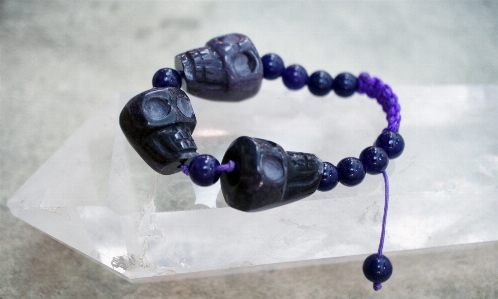 Purple stone blue black Photo