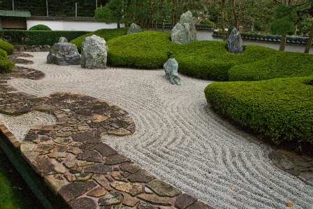 Landscape rock lawn cobblestone Photo