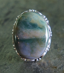 Antique ring stone cab Photo