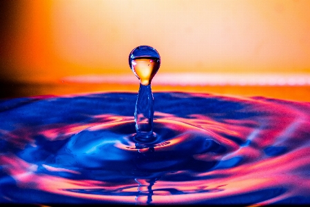 Water drop light glass Photo