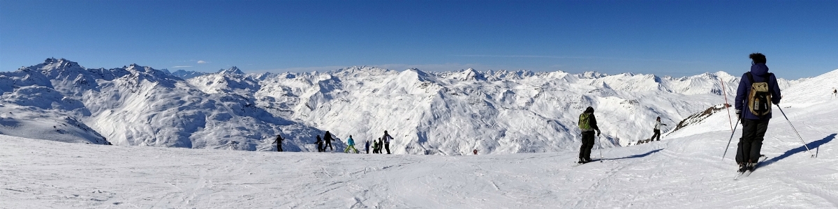 Foto Montaña invierno cordillera
 panorama