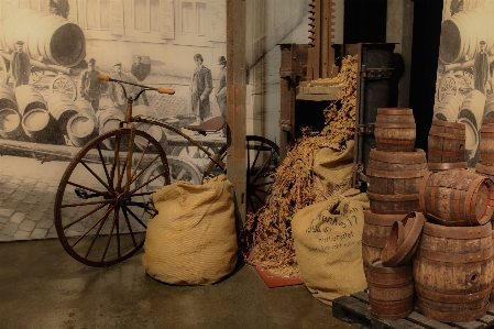 Wood old bike museum Photo