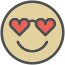 Emoticon in love Icon