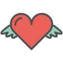 Heart with wings Icon