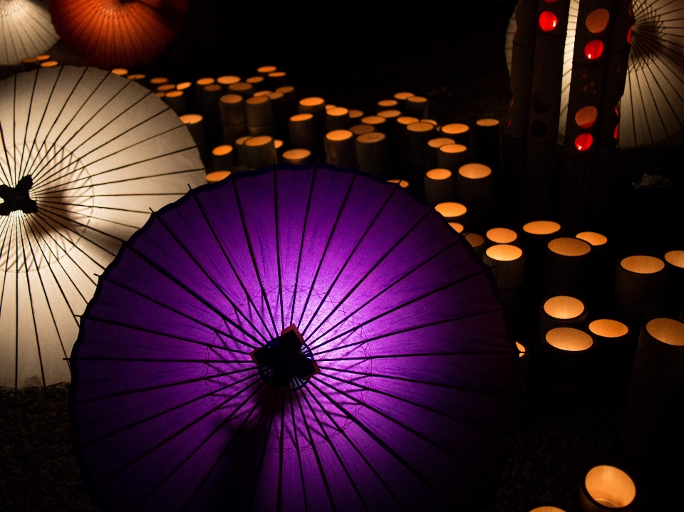 Light night flower umbrella