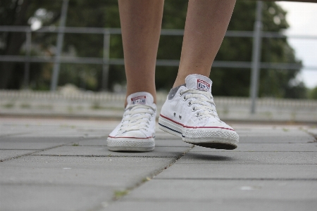 Walking person shoe road Photo