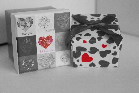 Love heart gift pattern Photo