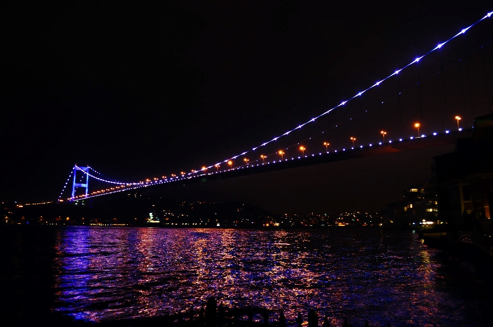 Nature lumière pont nuit