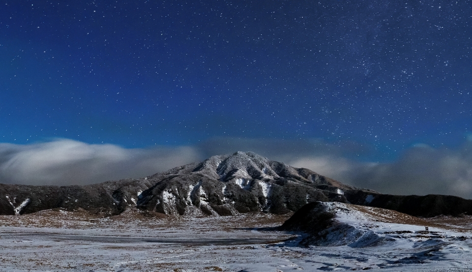 Mountain snow winter cloud