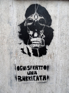 Foto Bianco graffiti arte di strada combattimento