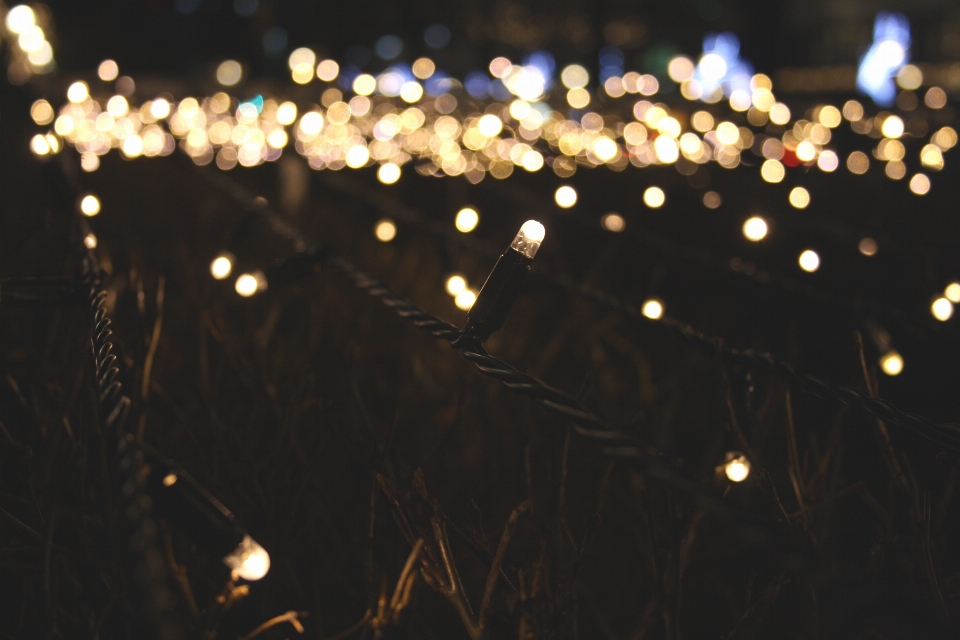 Luz bokeh
 borrão noite