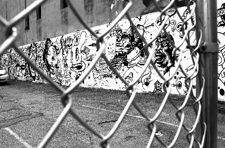 Fence black and white photography wheel Photo