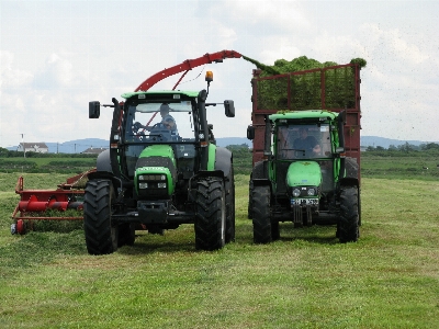 Work grass tractor field Photo