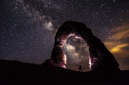 Landscape nature rock person Photo