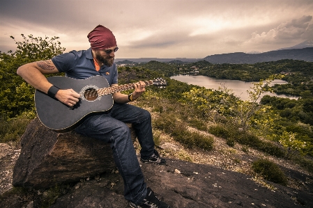 Man landscape nature person Photo