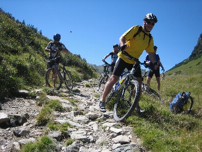 Mountain trail sport bicycle Photo