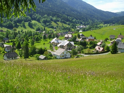 Foto Paisagem natureza grama montanha