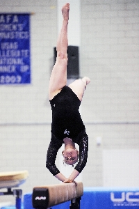 Woman beam female balance Photo