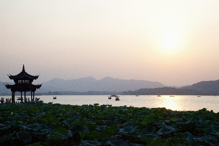 Sea coast horizon sunrise Photo