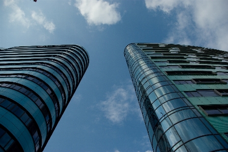 クラウド 建築 空 日光 写真