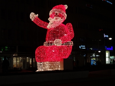 Foto Malam rambu natal petir