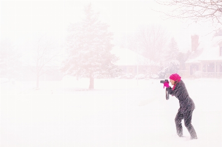 Outdoor snow winter woman Photo