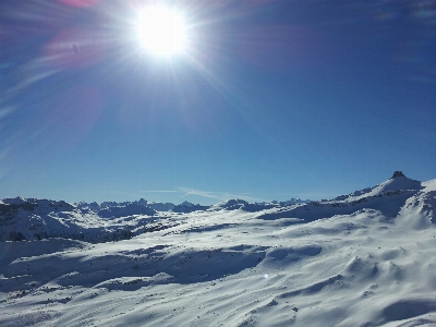 Mountain snow winter cloud Photo