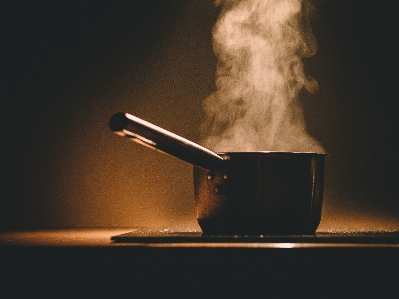 Light steam pot smoke Photo