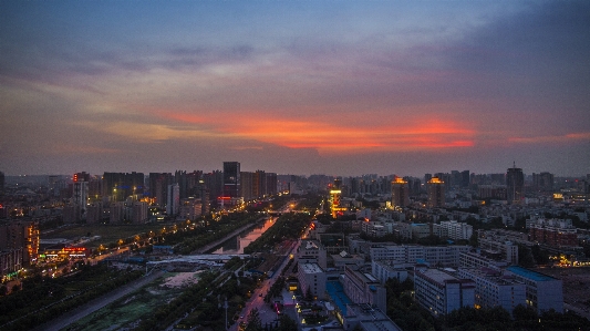 Horizon sky sunrise sunset Photo