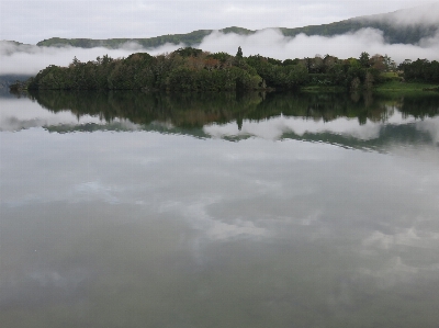 Cloud fog mist lake Photo