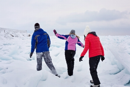 Walking snow cold winter Photo