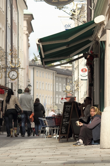 Piéton route rue ville