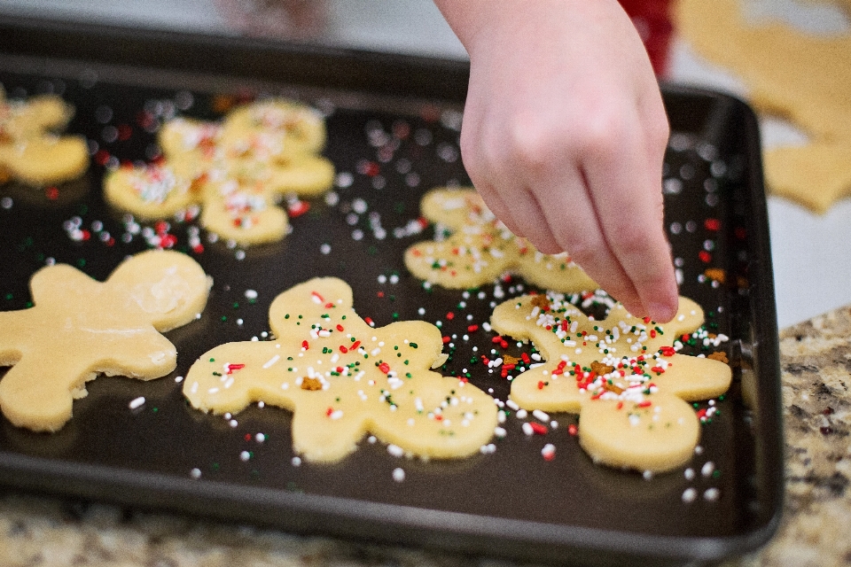 Food produce baking christmas