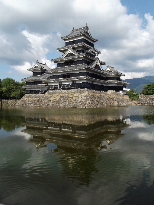 Bepergian asia cerminan menara