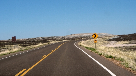 Landscape road prairie highway Photo