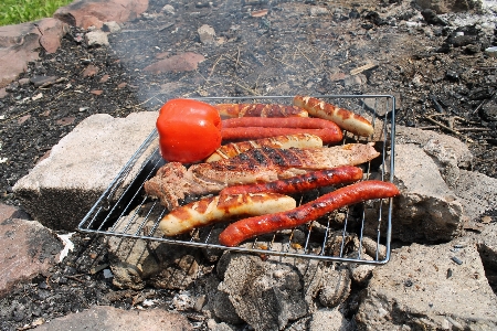 Dish food seafood fire Photo