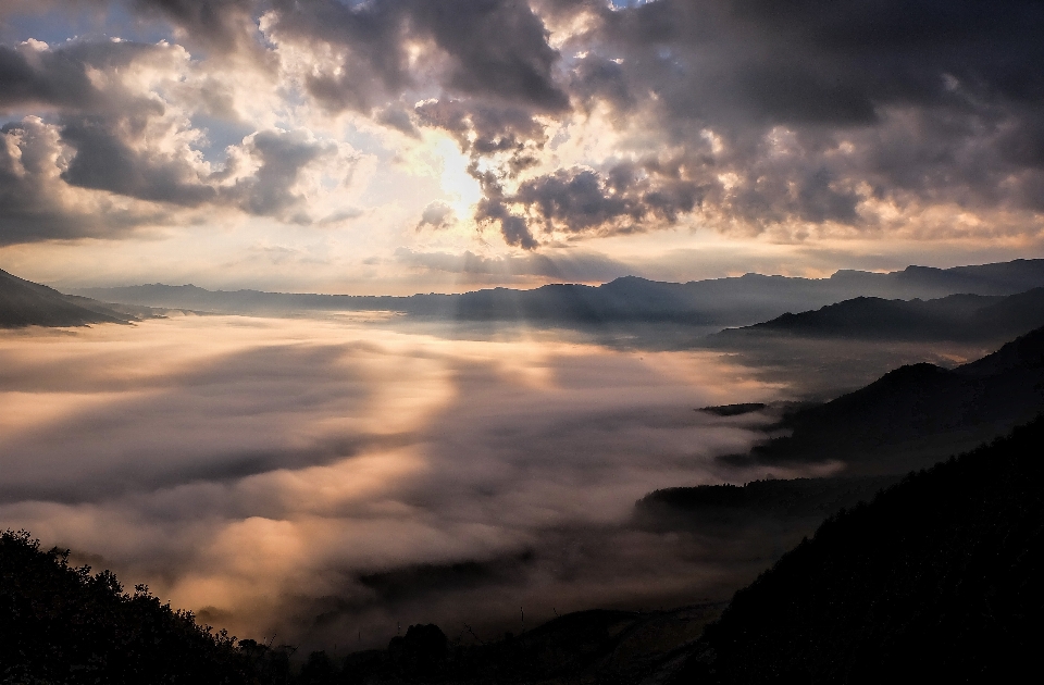 Nature horizon mountain cloud